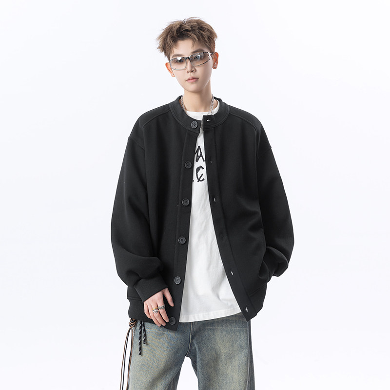 无影墙春秋开衫纽扣卫衣外套618-KS50-P85控118，男装卫衣，星座618