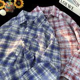 春秋季扎染高品质衬衫外套618-cs335-p55控78平铺，男装衬衫，星座618