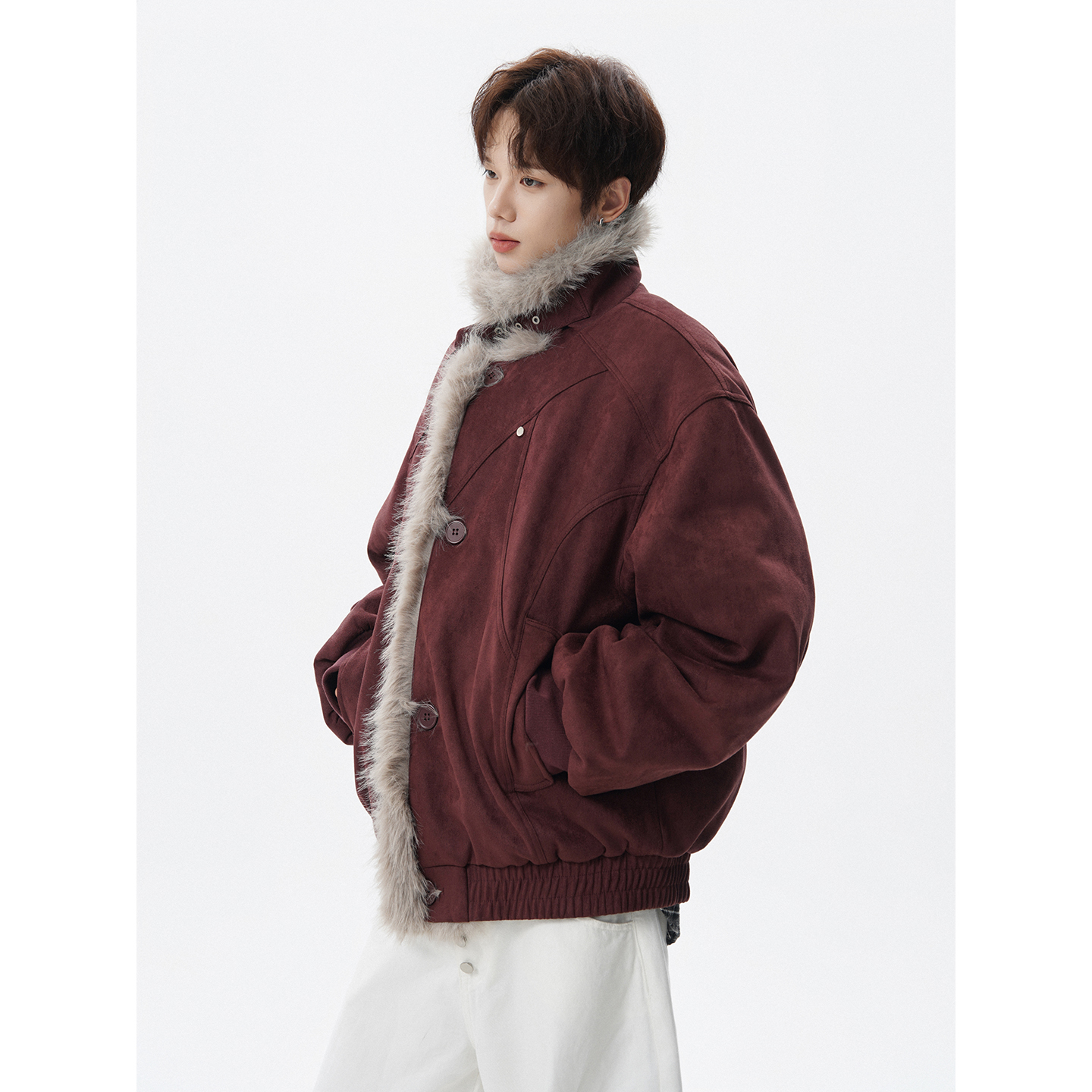 现货长毛绒棉服棉衣外套618-MF362-P115控218，男装棉衣，星座618