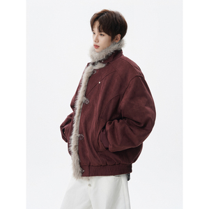 现货长毛绒棉服棉衣外套618-MF362-P115控218，男装棉衣，星座618