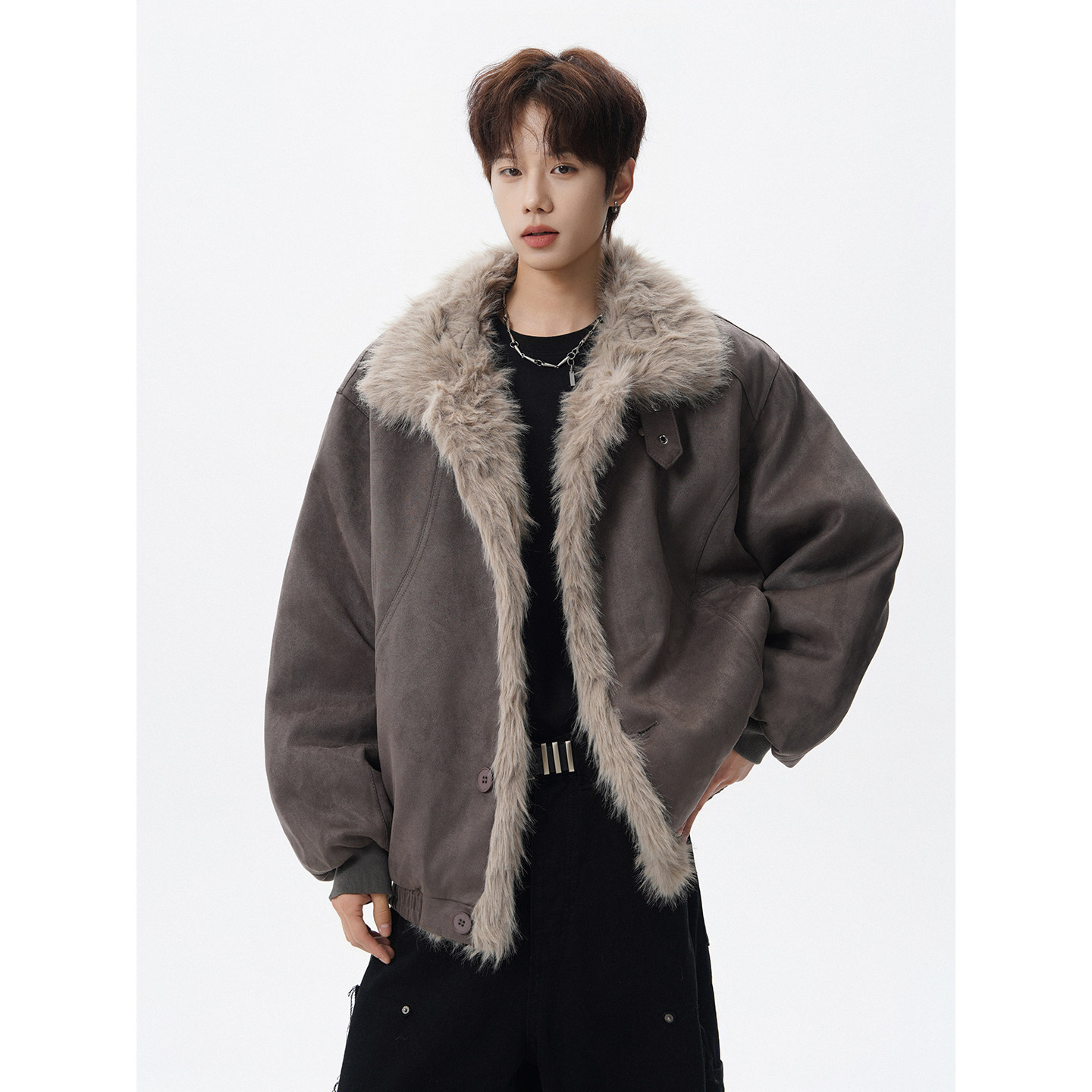 现货长毛绒棉服棉衣外套618-MF362-P115控218,男装棉衣,星座618