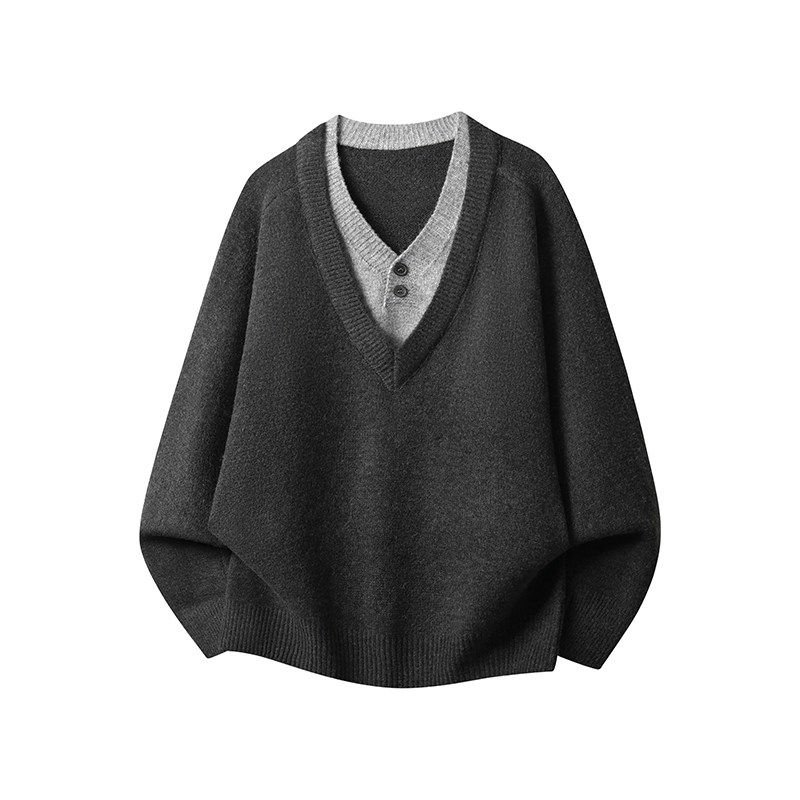 白底图现货假两件针织毛衣衫618-MM902-P55控108，男装针织衫/毛衣，星座618