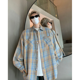 抖音品质全棉2024新款春季衬衫外套223-7-CS229-P45控78，男装衬衫，星座618