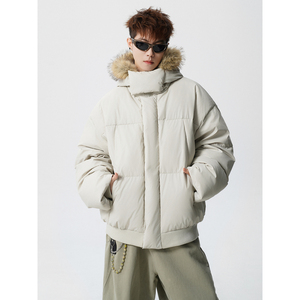 90白鸭绒毛领羽绒服外套618-YR05-P245控388LK，男装羽绒服，星座618