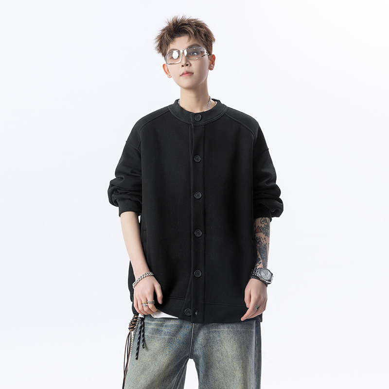 无影墙春秋开衫纽扣卫衣外套618-KS50-P85控118,男装卫衣,星座618