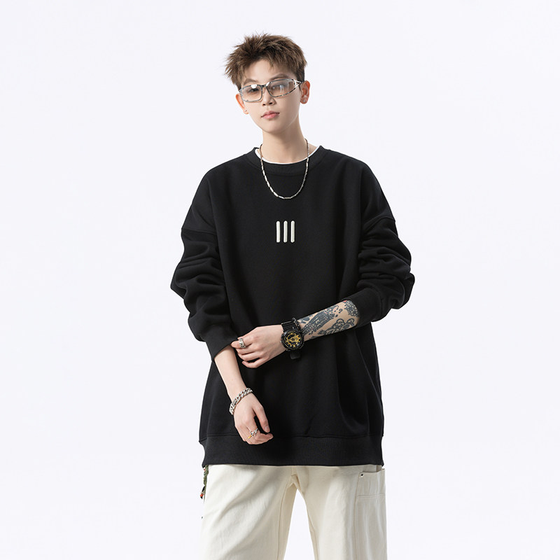 春秋冬四季加绒圆领卫衣618-V520-P50控78加绒P60控88,男装卫衣,星座618