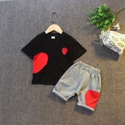 Váy bé trai mùa hè 2019 mới cho bé bộ đồ gas nước ngoài phiên bản Hàn Quốc mùa hè tay ngắn bé trai đẹp hai mảnh mặc cho bé - Phù hợp với trẻ em