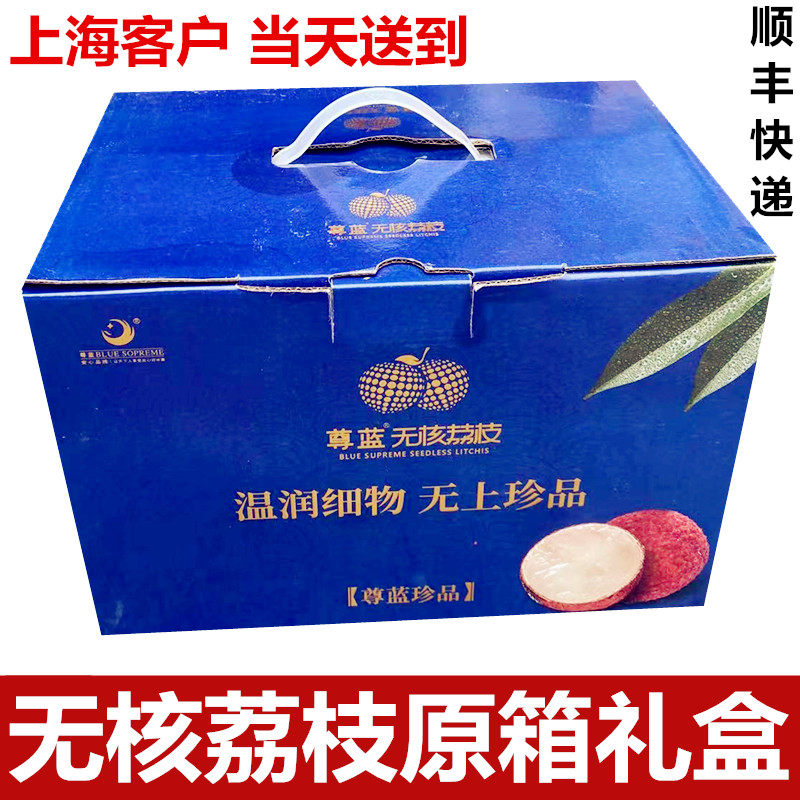 尊蓝海南无核荔枝当季时令新鲜水果香甜荔枝2.5斤礼盒顺丰快递