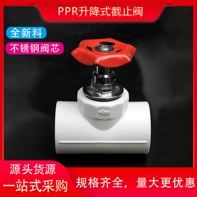 ppr升降式截止阀水管管件配件