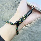 手机挂绳手腕款 精致不锈钢夹片高端可调节男女旅游山系防丢短吊绳