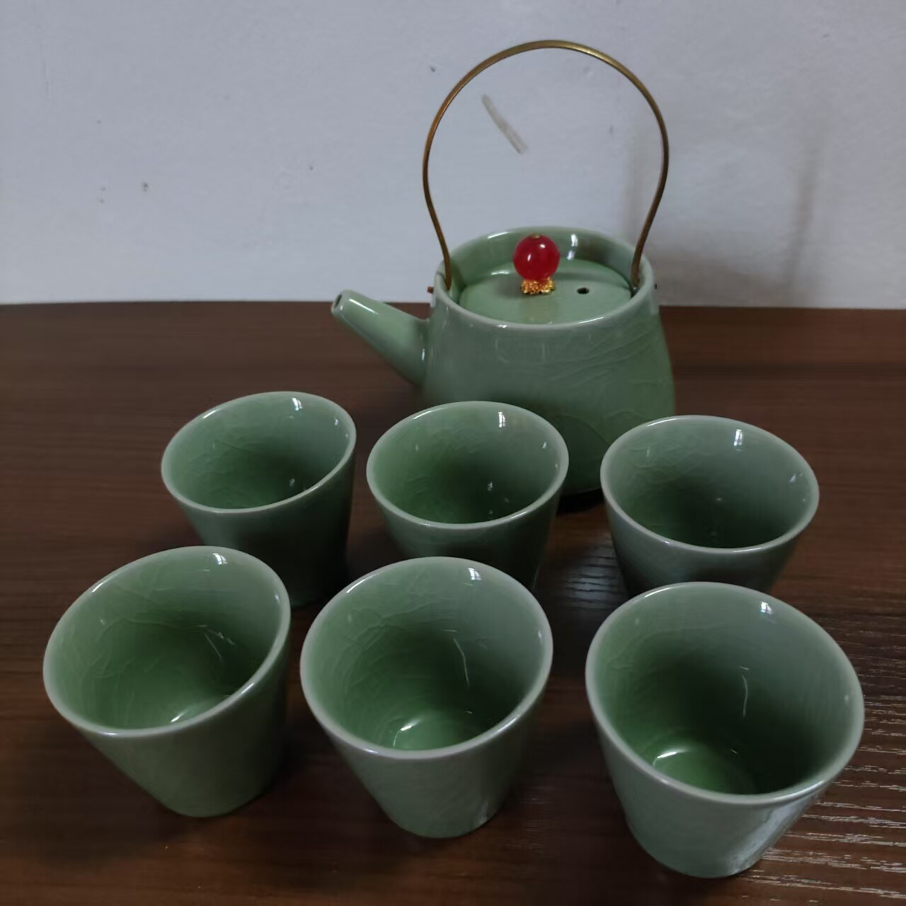 唐古哥窑提梁壶功夫茶具套装高档