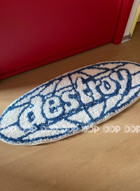 DDP中古包豪斯y2k复古千禧卧室客厅家用簇绒地毯浴室衣帽间咖啡店