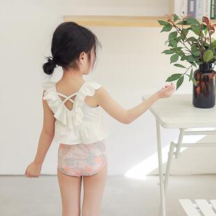 速干韩系ins风s游泳装 分体两件套游泳衣泡温泉 儿童泳衣女童时尚