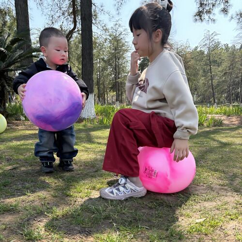 儿童户外运动充气皮球加厚拍拍球