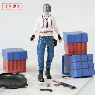 蛋糕装饰吃鸡摆件绝地求生大吉大利插牌游戏今晚吃鸡男套装玩具特