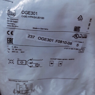 议价假一赔十IFM易福门OGE303 OGS300 OGS301