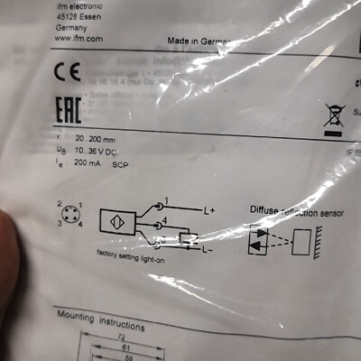 议价IFM易福门接近开关全新原装ogh700