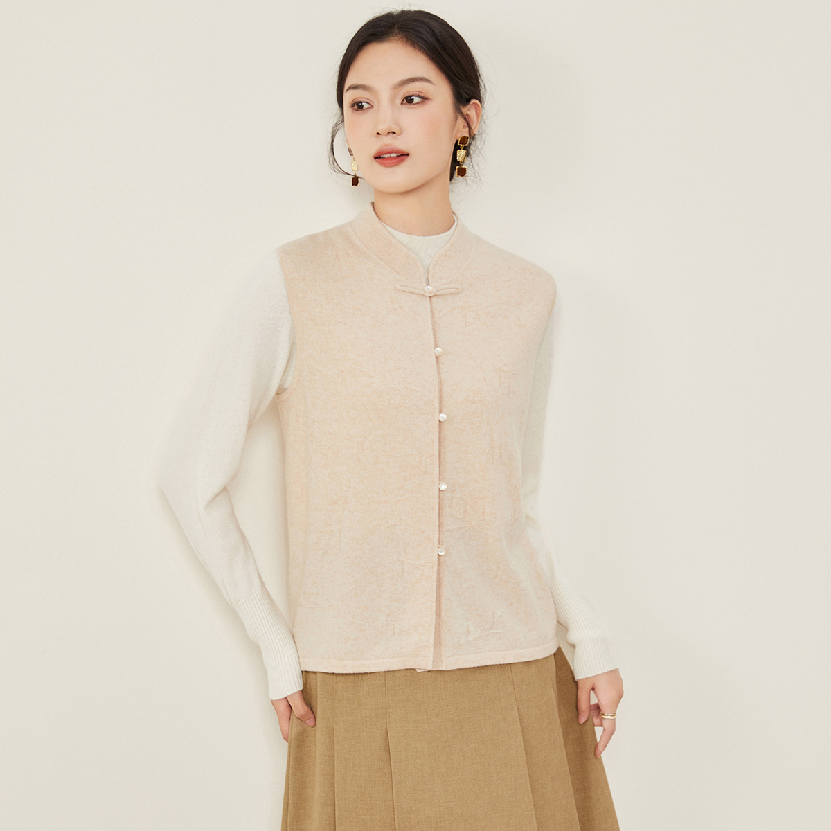 【柳哥粉丝专享】米皇新款女士羊绒衫642291