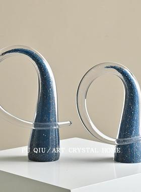 全球购艺术大师系列琉璃牛角摆件