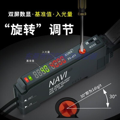 sunx即可调整原装现货光纤传感器