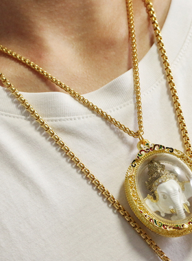 情侣金色泰国特色泰国佛牌链象神