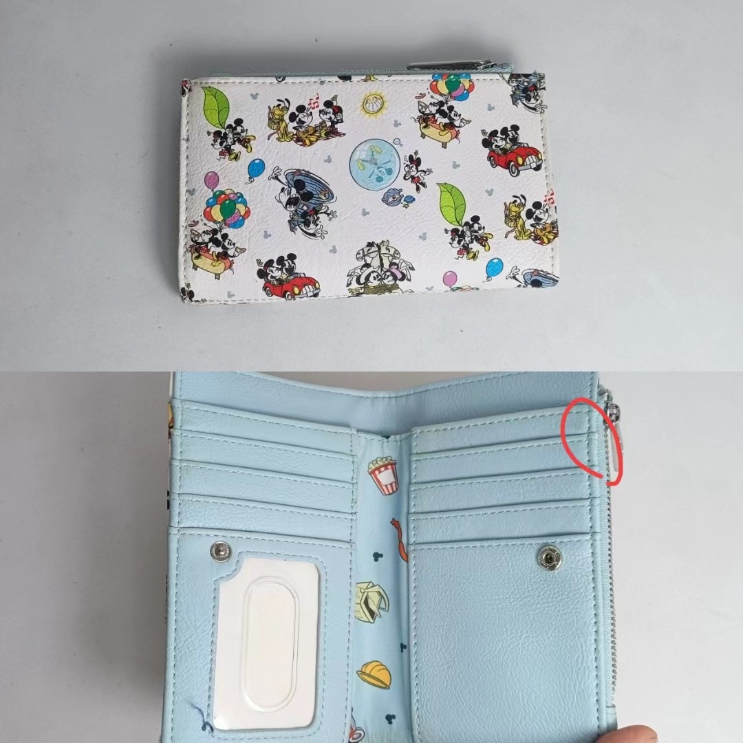 thumbnail for Foreign Trade Cartoon Disneyland Short Multi-Compartment Card Holder Coin Purse Id Storage Bag Portable Clutch Bag