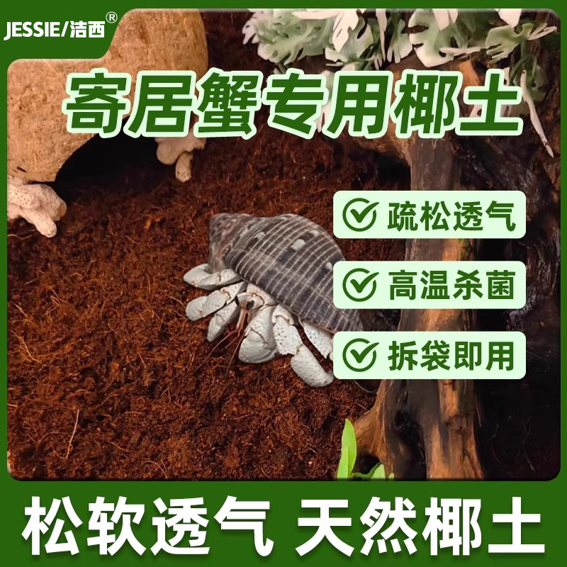 寄居蟹专用椰土爬宠垫料