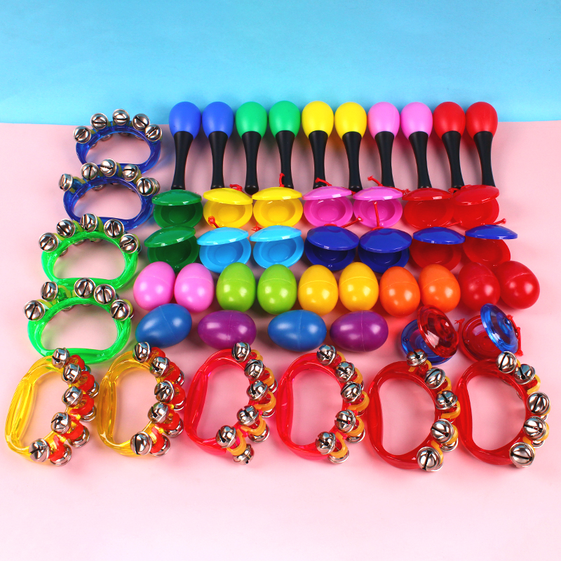 三重吕塑料沙锤沙蛋响板儿童乐器