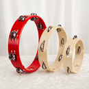 奥尔夫打击乐器单双排铃圈铃鼓幼儿园早教教具儿童表演体操手摇铃