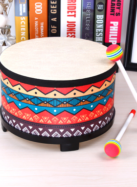 奥尔夫乐器鼓儿童小鼓打鼓玩具军鼓婴幼儿早教地鼓打击乐器宝宝鼓