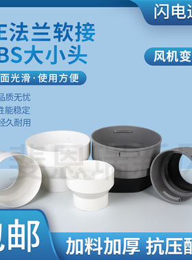 新风系统PE管道连接快接件110-200管抽排吸风机法兰风口连接头