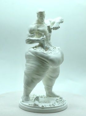 跨境新品打破脂肪健身瘦身男女雕像装饰树脂工艺品摆件健美女神