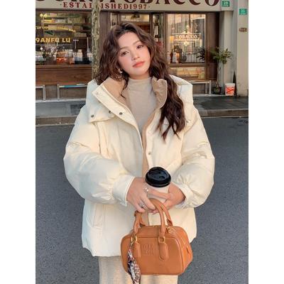 白色短款羽绒服女冬季2025新款