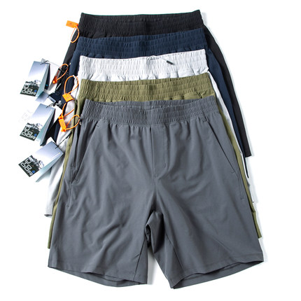 拉链短裤男夏季户外美式机能拼接速干宽松直筒休闲五分中裤休闲裤