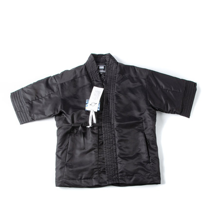 户外棉服男潮日系半袖道袍棉衣中式复古廓形叠穿薄款短袖轻便外套