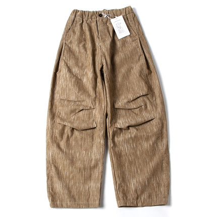 耐磨男裤秋冬季废土风日系复古灯芯绒休闲裤百搭直筒垂感宽松长裤