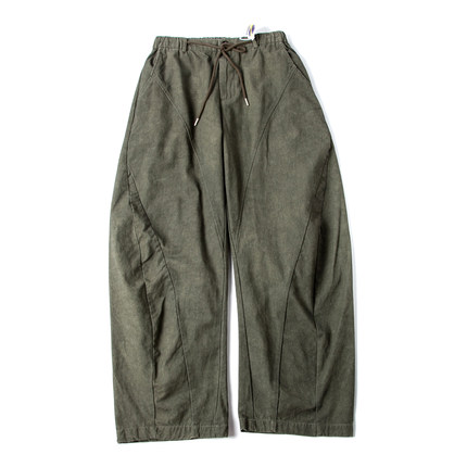 vintage裤子男美式复古风廓形弯刀工装裤做旧伐木阔腿休闲长裤子