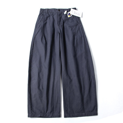 青少年加长裤子日系复古户外弯刀阔腿工装裤宽松直筒廓形休闲裤男