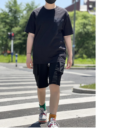 防晒短袖男美式风速干衣夏季轻薄吸湿透气运动上衣户外山系T恤男