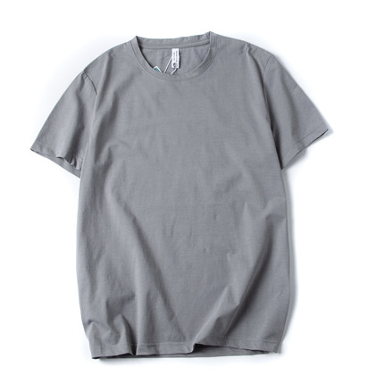 男士T恤美式风速干衣夏季轻薄透气上衣纯色简约百搭圆领户外短袖