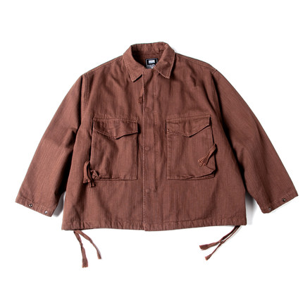 工装风底特律夹克男美式复古巴恩风宽松廓形翻领打猎装大口袋外套