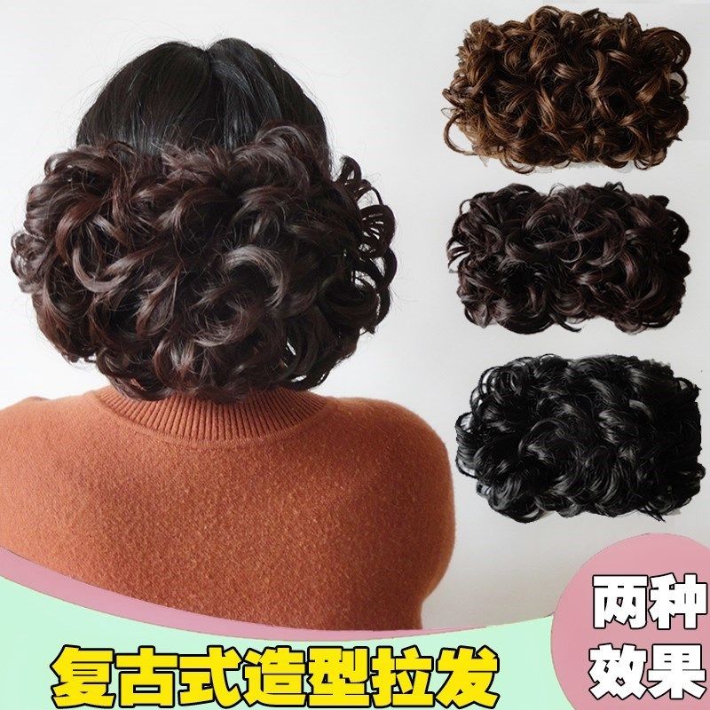 假發盤頭造型裝飾盤發女士複古丸子自然拉花發髻頭發旗袍飾品頭花在類目 美髮護髮/假髮, 假髮, 發包/丸子中 - 來自Buy2taobao.com提供專業的淘寶代購服務