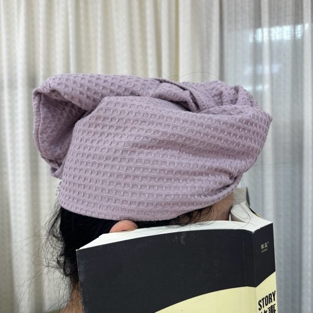 开播大补贴 全棉华夫格干发帽 柔软吸水 不伤发 解放双手,居家日用,居家日用套装,淘宝优惠券,粉丝福利购,淘宝优惠卷