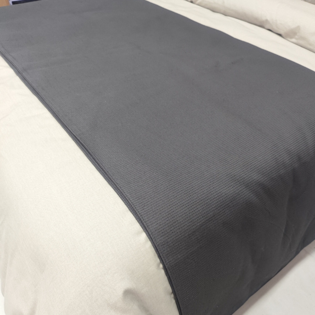 全棉蜂窝双层半床盖 桌布 沙发布挺括有质感 140*230左右略有微瑕,居家日用,居家日用套装,淘宝优惠券,粉丝福利购,淘宝优惠卷