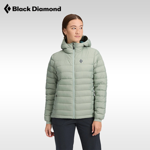 BlackDiamond黑钻BD户外保暖连帽羽绒服女冬季800篷自收纳744097