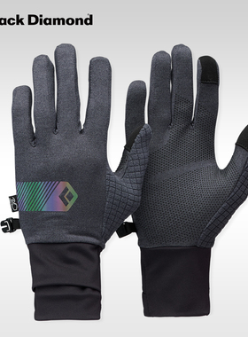 blackdiamond黑钻bd户外跑步手套轻量透气衬里手套触屏兼容801709