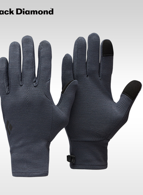 blackdiamond中量级羊毛衬里手套户外登山雪山触屏内衬保暖801802