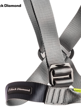 blackdiamond攀岩攀登安全带黑钻BD爬山户外速率表安全胸带650071