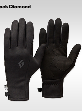 blackdiamond黑钻bd户外滑雪跑步手套保暖衬里触屏兼容手套801805