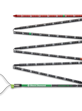 Black Diamond黑钻BD户外雪地安全装备280cm雪崩救援探测杆109002